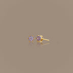 Hexagon Alexandrite Studs
