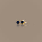 Hexagon Sapphire Studs