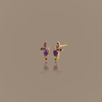 Ombre Cluster Alexandrite Studs