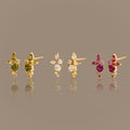 Ombre Cluster Birthstone Studs