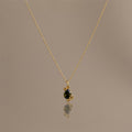 Peridot Blossom Charm Necklace
