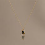 Peridot Blossom Charm Necklace