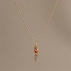 Topaz Blossom Charm Necklace
