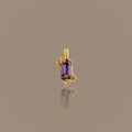 Floral Amethyst Charm