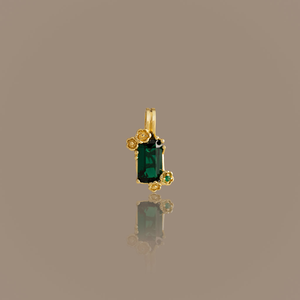 Floral Emerald Charm