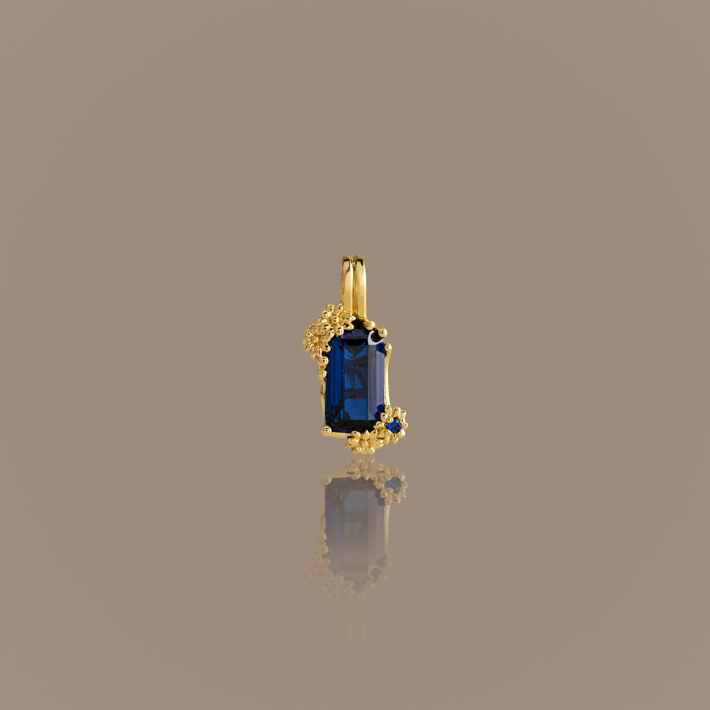 Floral Sapphire Charm