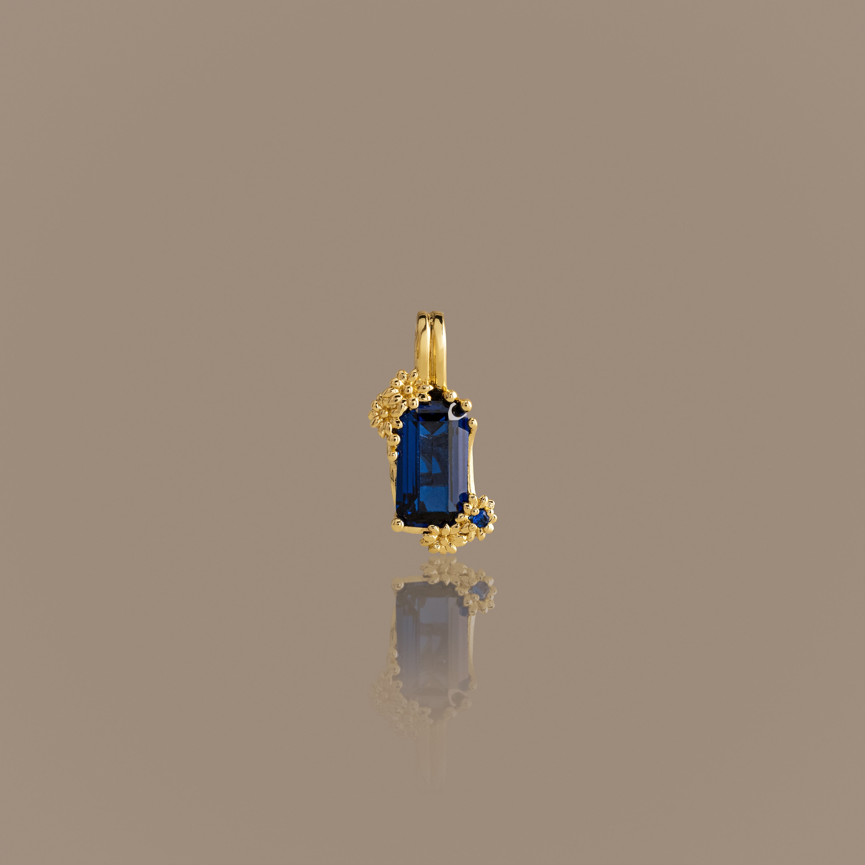 Floral Sapphire Charm