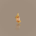 Floral Topaz Charm