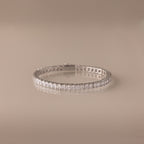 Bracelet tennis Princess Diamond en or blanc