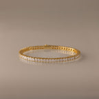 Bracelet tennis en diamant princesse