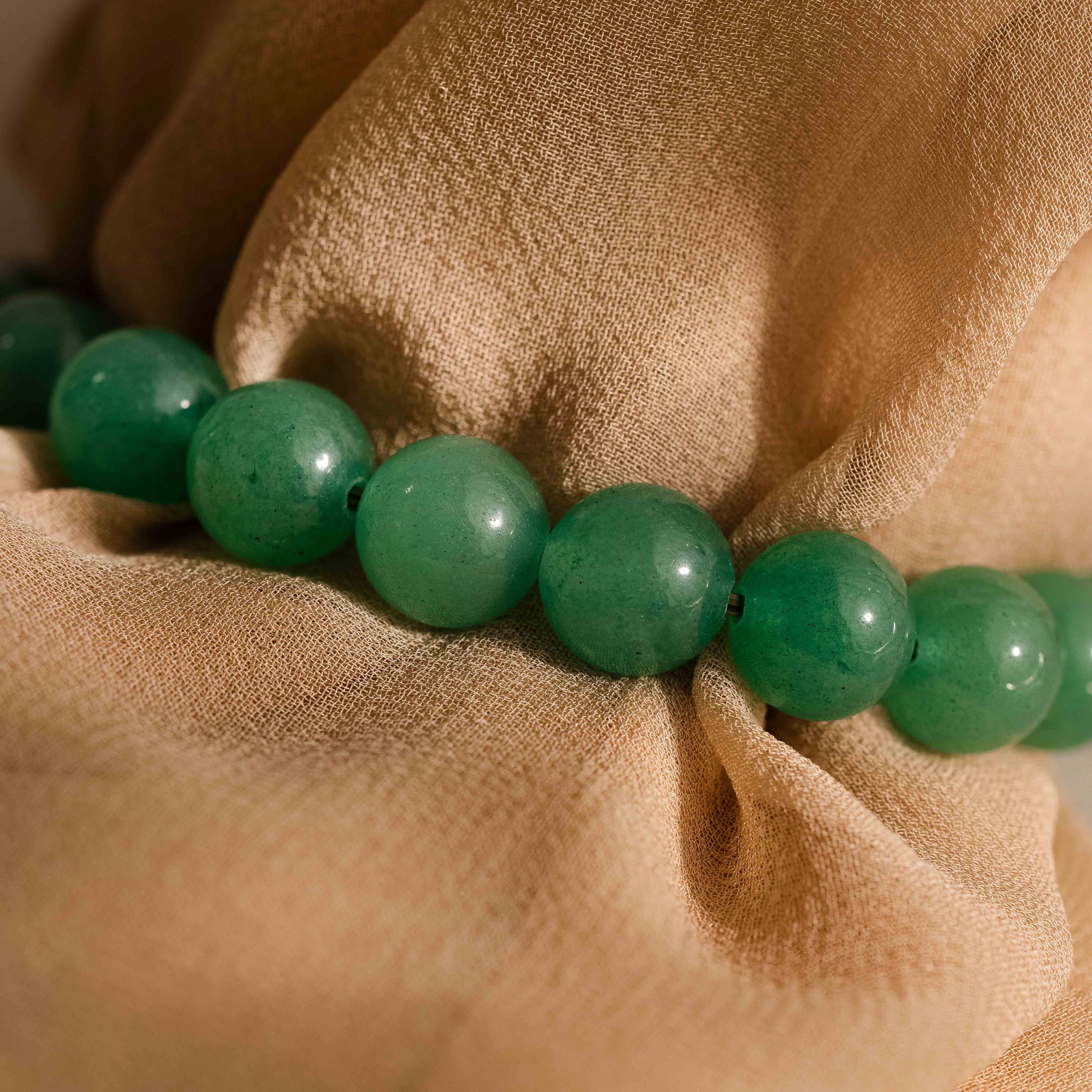 Bold Jade Beaded Bracelet