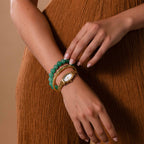 Bold Jade Beaded Bracelet
