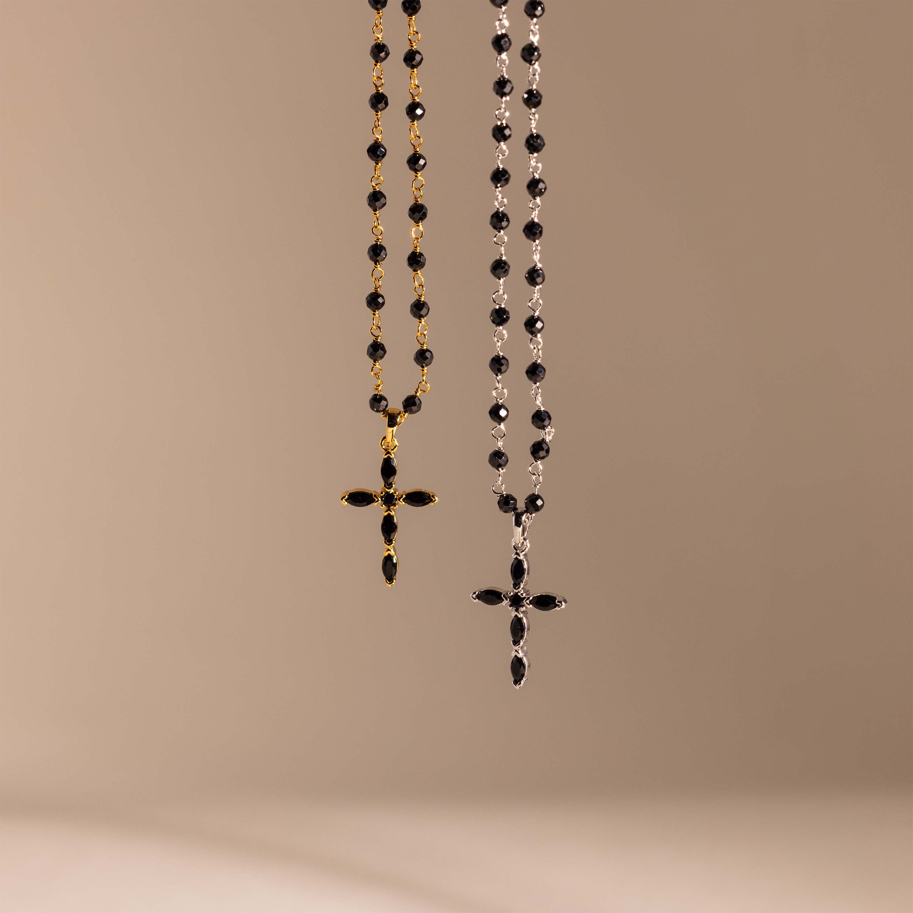 Midnight Cross Necklace