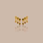 Peridot Raindrop Studs