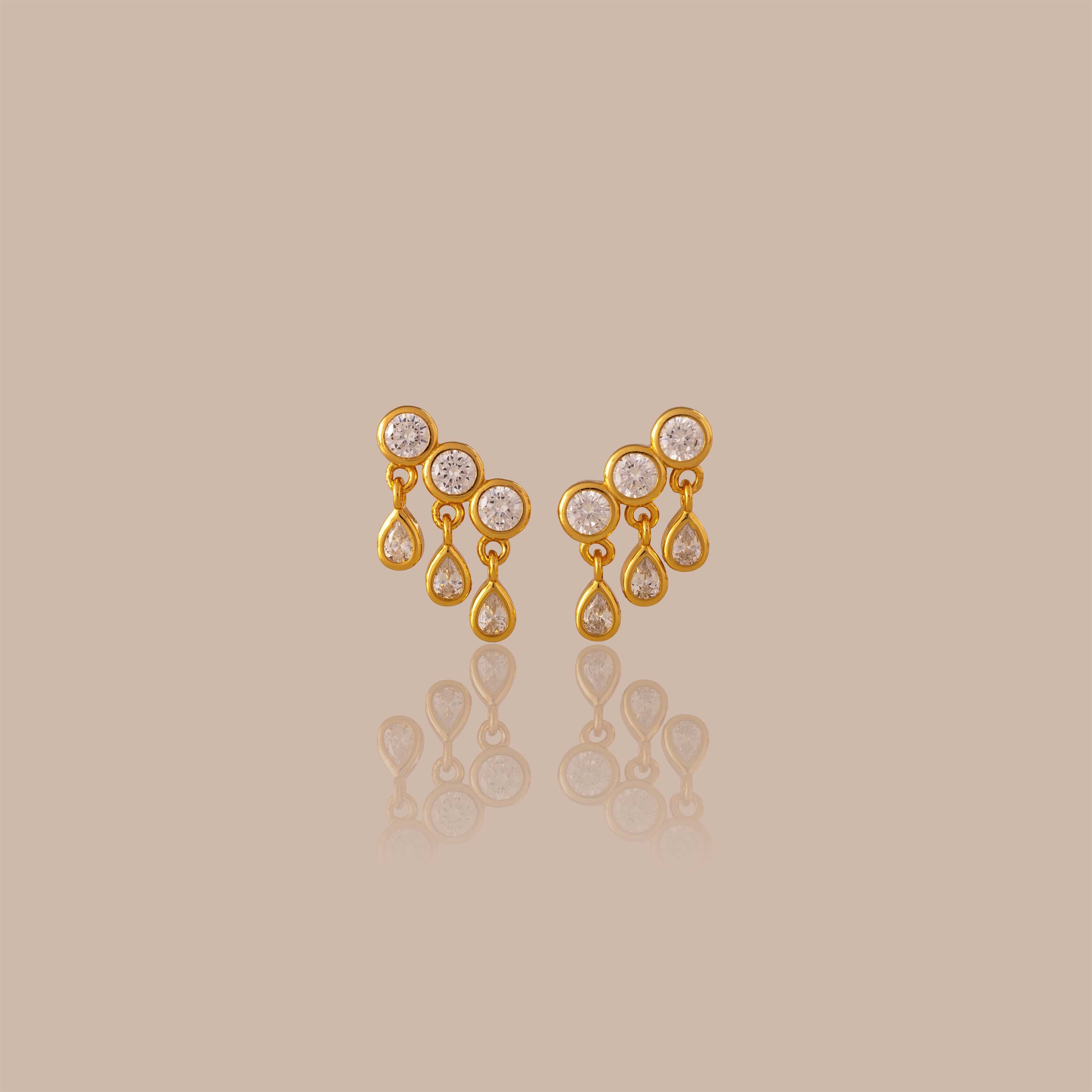 Diamond Raindrop Studs