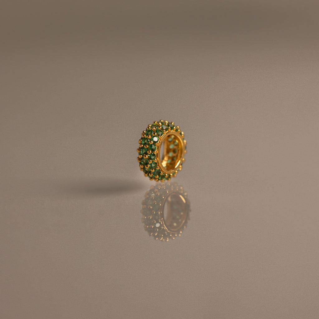Pave Emerald Charm Spacer