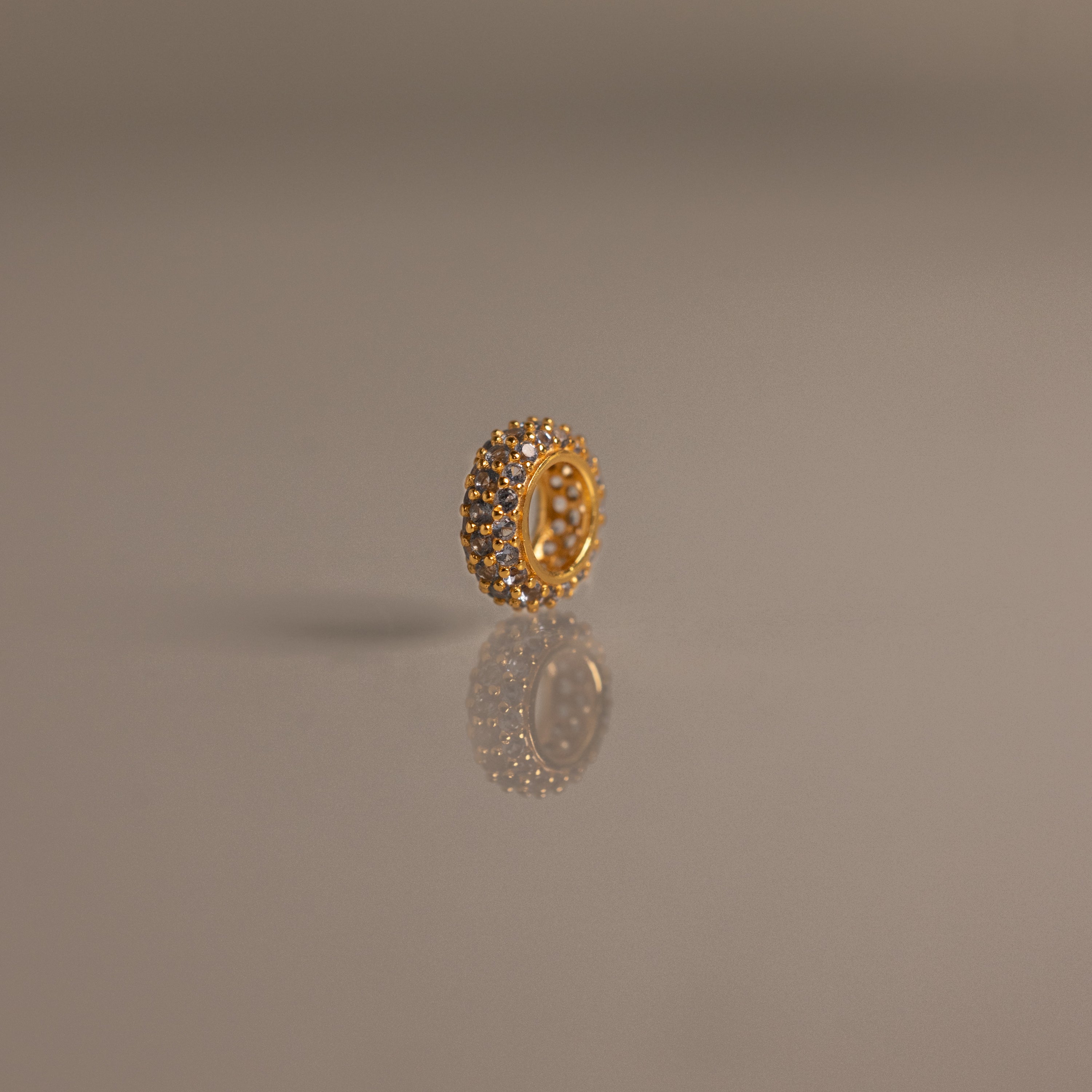 Pave Birthstone Charm Spacer