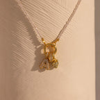 Crystal Beaded Charm Necklace