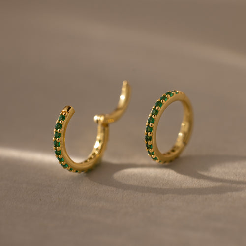 Birthstone Clicker Huggies