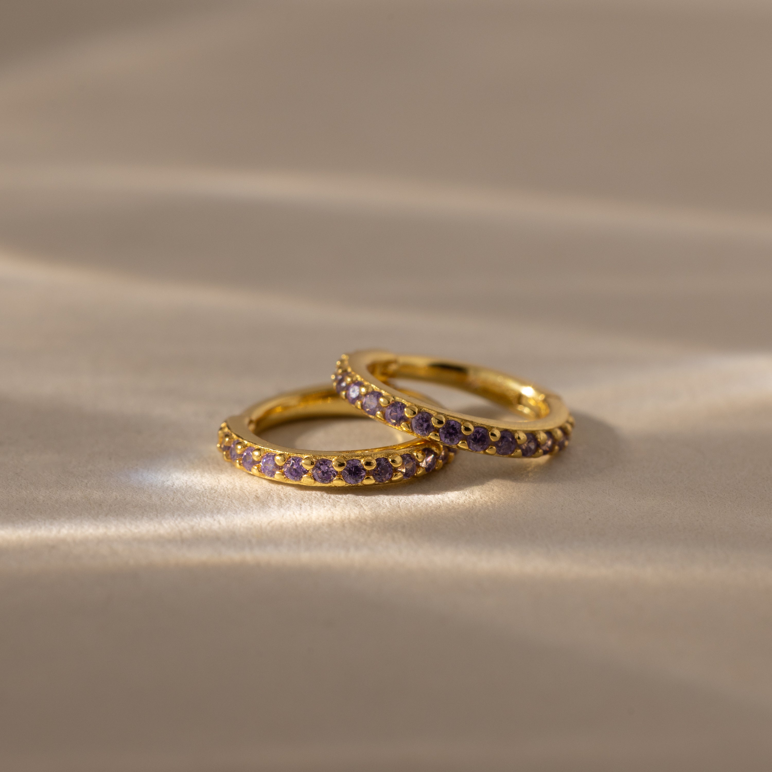 Birthstone Clicker Huggies