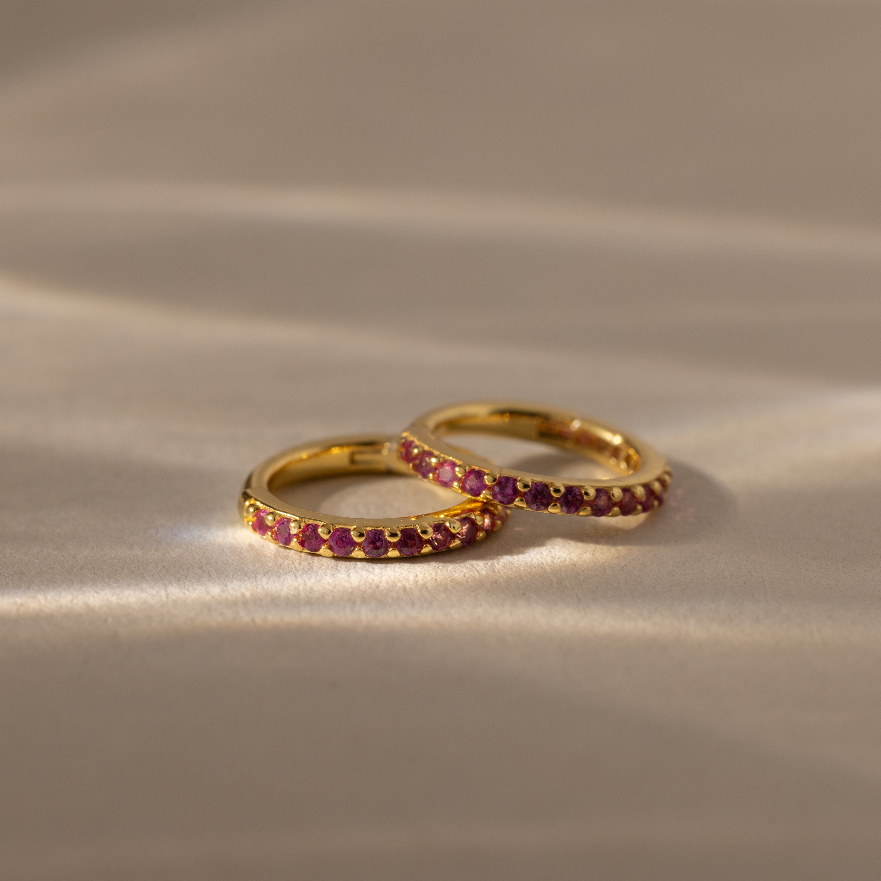 Birthstone Clicker Huggies