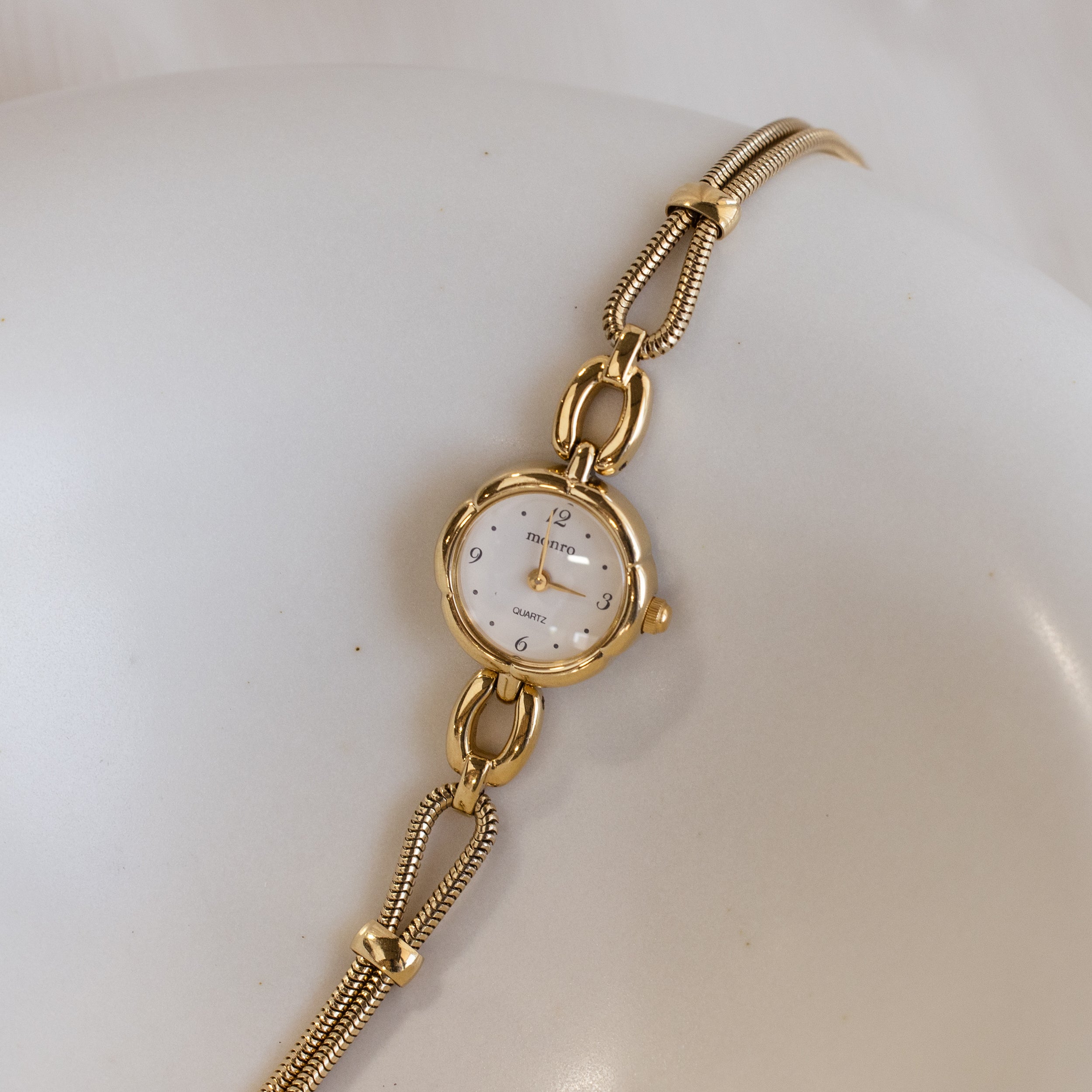 Vintage Monro Dainty Gold Watch