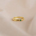 Anillo de sello con nombre fino de París