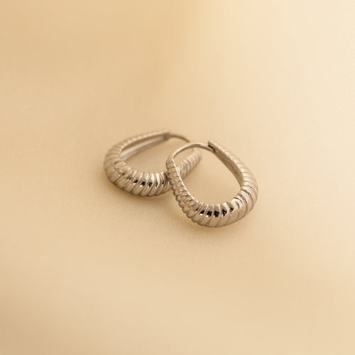 Bold Ribbed Hoops