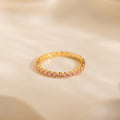 Eternity Tennis Pink Tourmaline Ring