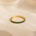 Bague avec pierre de naissance Eternity Tennis 