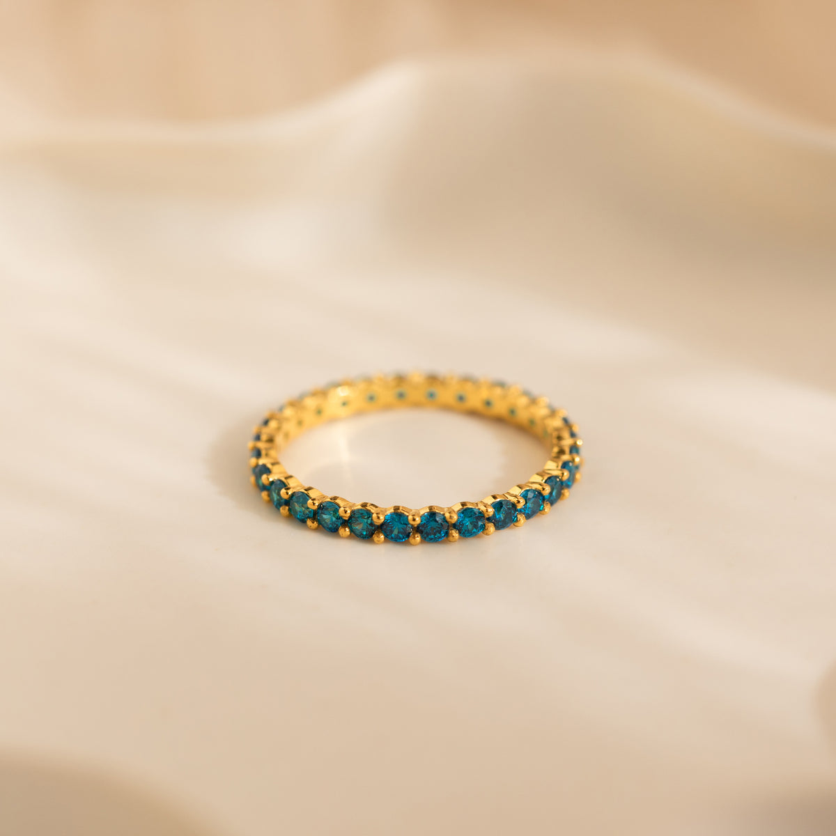 Eternity Tennis Birthstone Ring