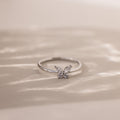Anillo de diamantes mariposa
