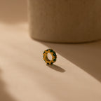 Infinity Emerald Charm