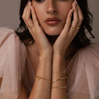 Skinny Diamond Bangle in 18K Gold