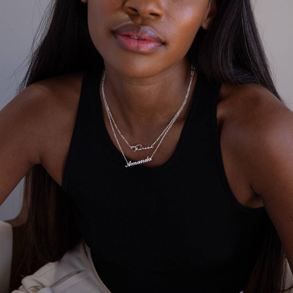 Collier prénom Carrie en chaîne Figaro