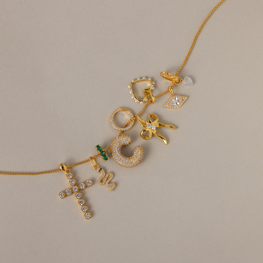 Infinity Emerald Charm