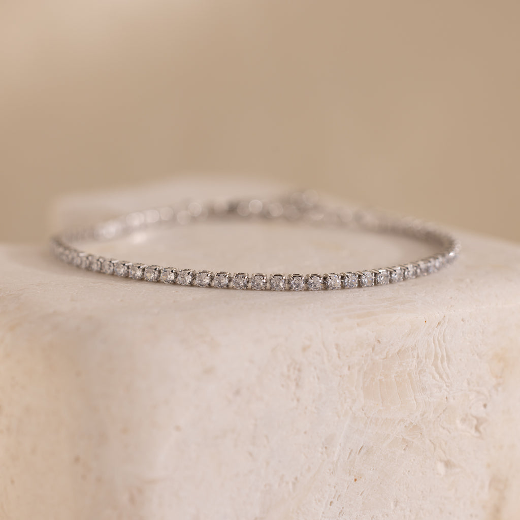 White Gold Classic Tennis Diamond Bracelet