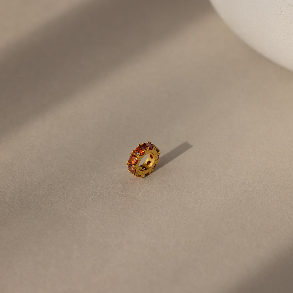 Infinity Garnet Charm