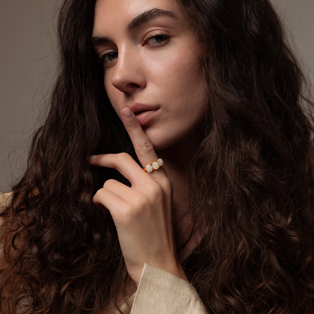 Cosmic Moonstone Ring
