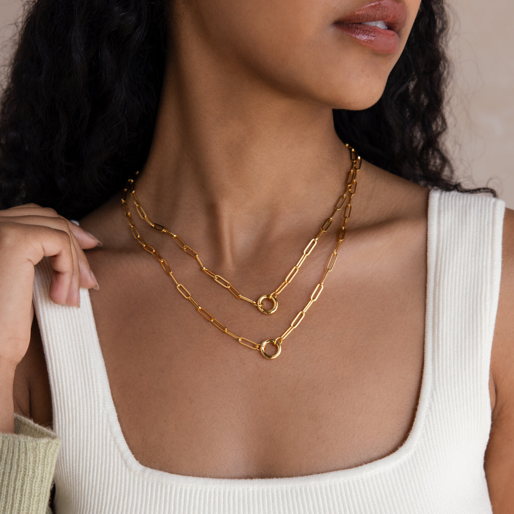 Paperclip Clasp Necklace