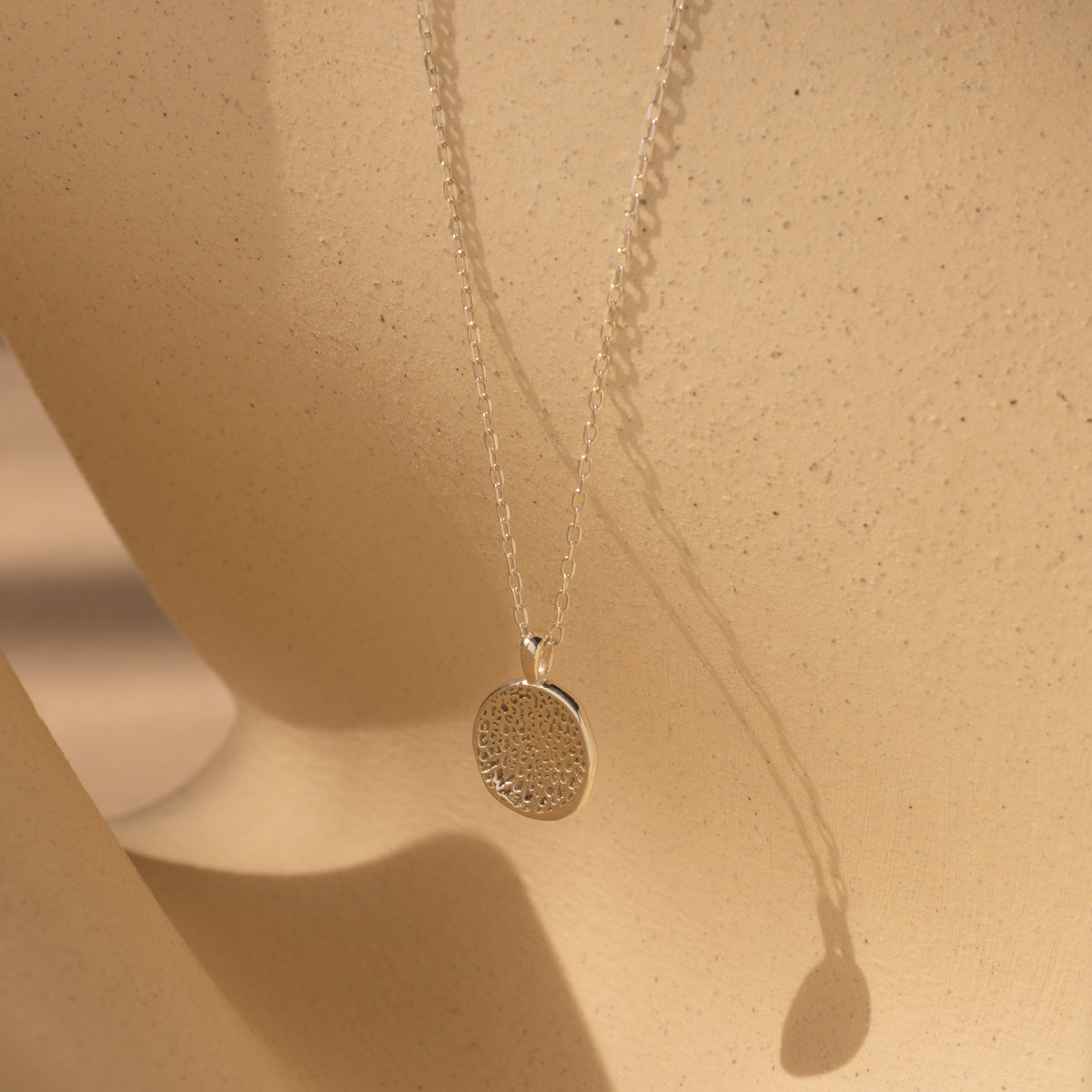 Collier avec pièce de monnaie et empreinte de patte