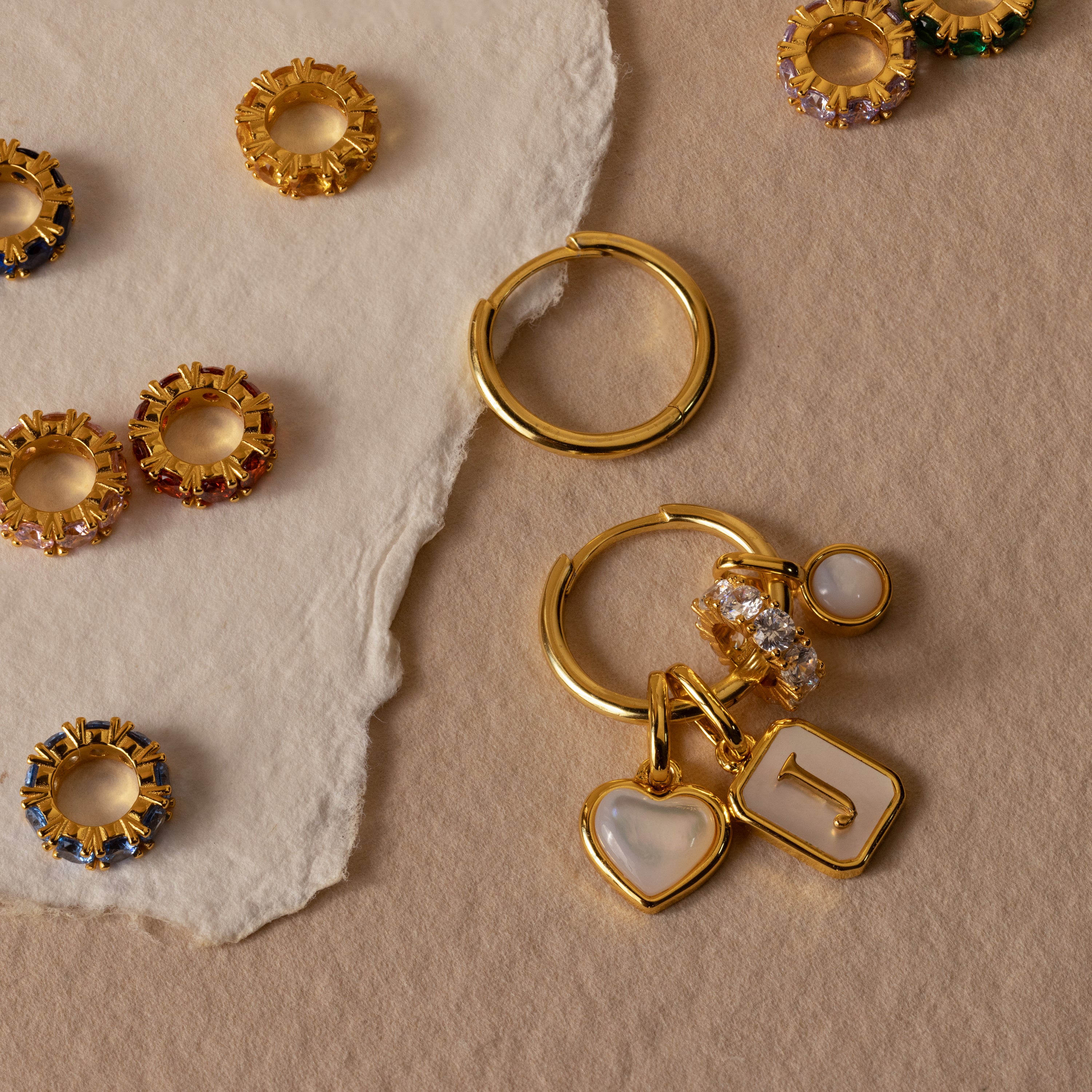 Infinity Blue Zircon Charm