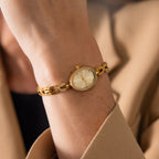 Oval Infinity Link Timepiece in 18K Gold