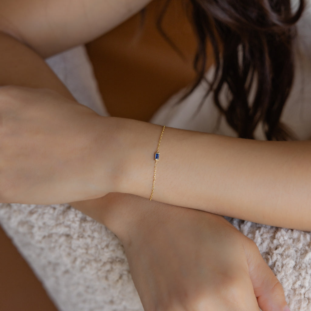 Baguette Sapphire Bracelet