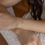 Pulsera con piedras de nacimiento de talla baguette