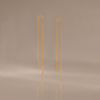 Essential Threader Earrings in 18K Gold