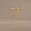 Opal Cascade Flat Back Studs in 18K Gold