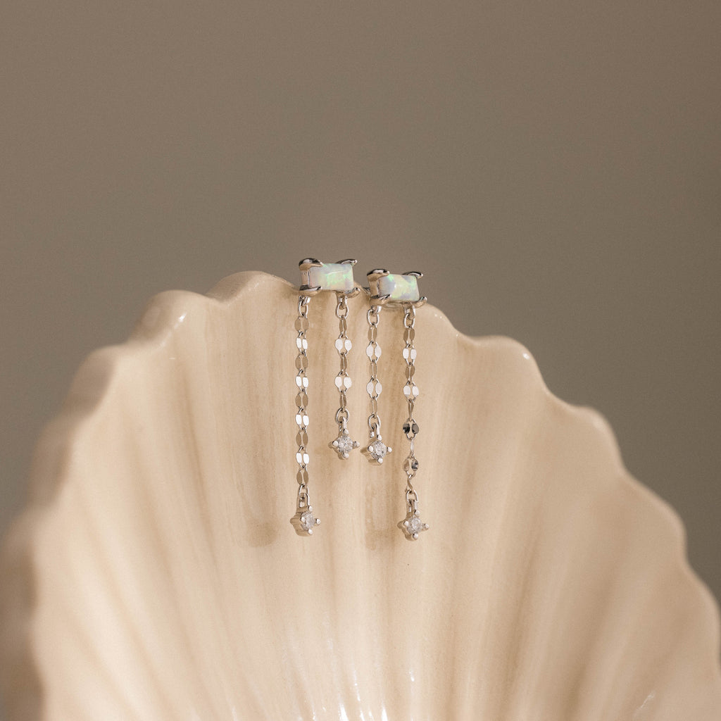 Opal Cascade Flat Back Studs