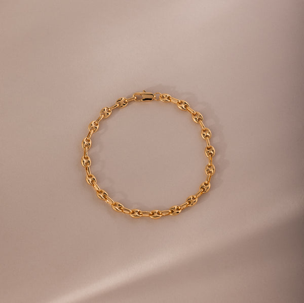 Mini Mariner Link Chain Stacking Bracelet | Caitlyn Minimalist
