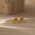 Bubble Initial Flatback Studs